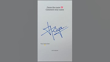 How to sign Riya name signature ✍️ #shorts #signature