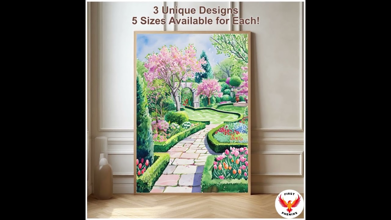 ETSY Enchanted Forest Art Spring Woodland Mystic Garden Landscape Nature Wall Decor Home Decoration