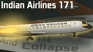Indian Airlines Flight 171 crash animation Ascent And Collapse