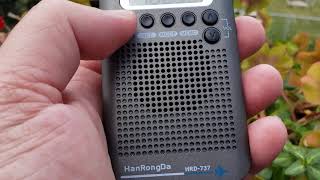 VHF Airband review performance HanRongDa HRD-737 AM FM SW portable receiver