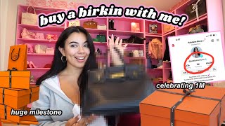 Celebrity BUY A BIRKIN WITH ME!!! Celebrating 1M, Hermes Unboxing, GRWM, Shopping & Reveal! Profile