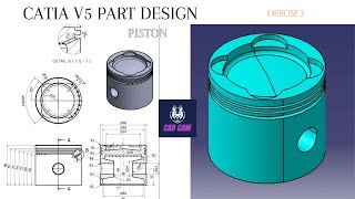 CATIA V5/ PART DESIGN/ PISTON/EXERCISE/CATIA TUTORIALS