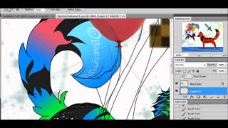 Blue Character Reference Speedpaint
