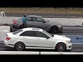 BMW M3 V8 vs AMG C63 Mercedes - drag race