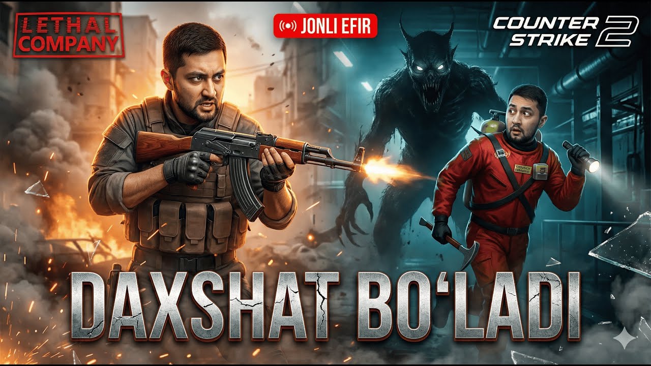 Lethal Company va Counter Strike 2 | Daxshat Bo'ladi | UzLider LIVE
