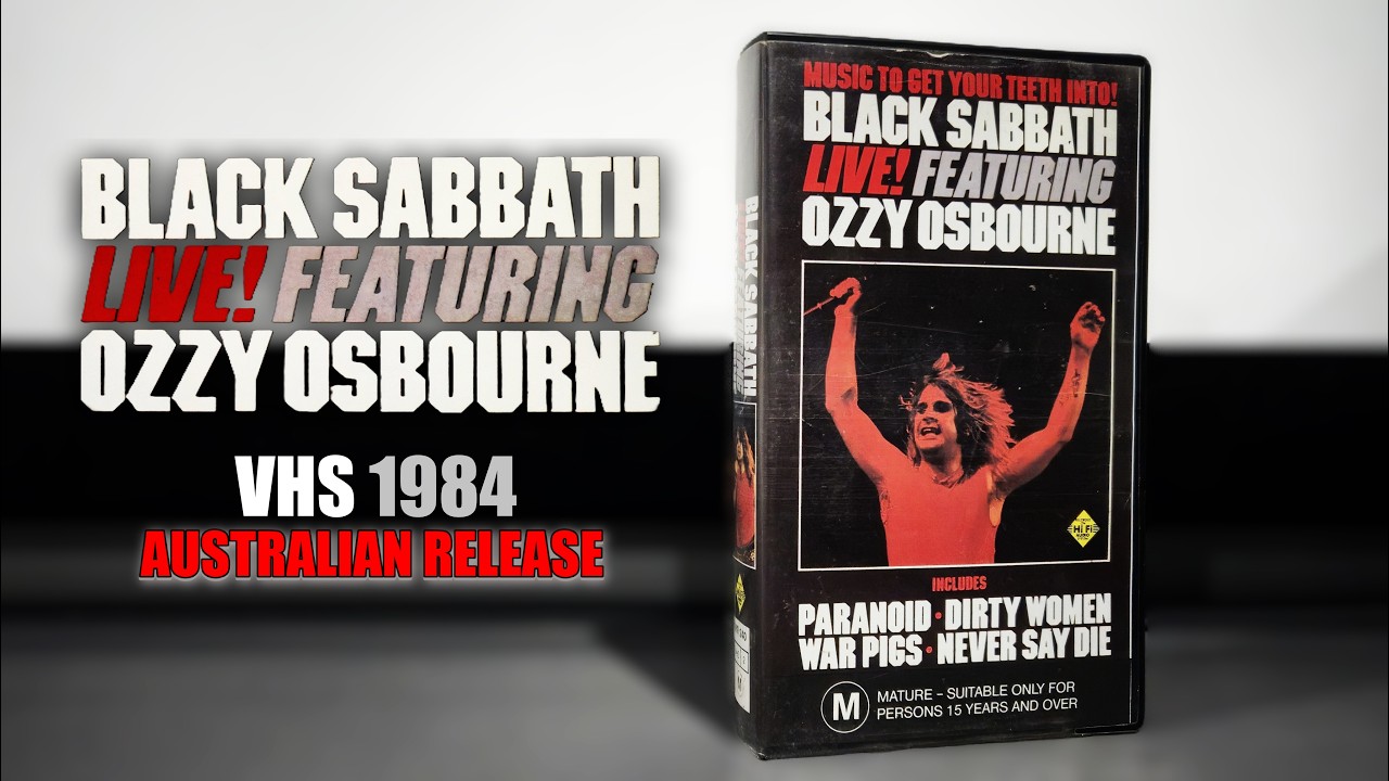 Orange Sunshine ガレージサイケ Black Sabbath Black Sabbath Live Featuring Ozzy Osbourne | Rare Australian VHS