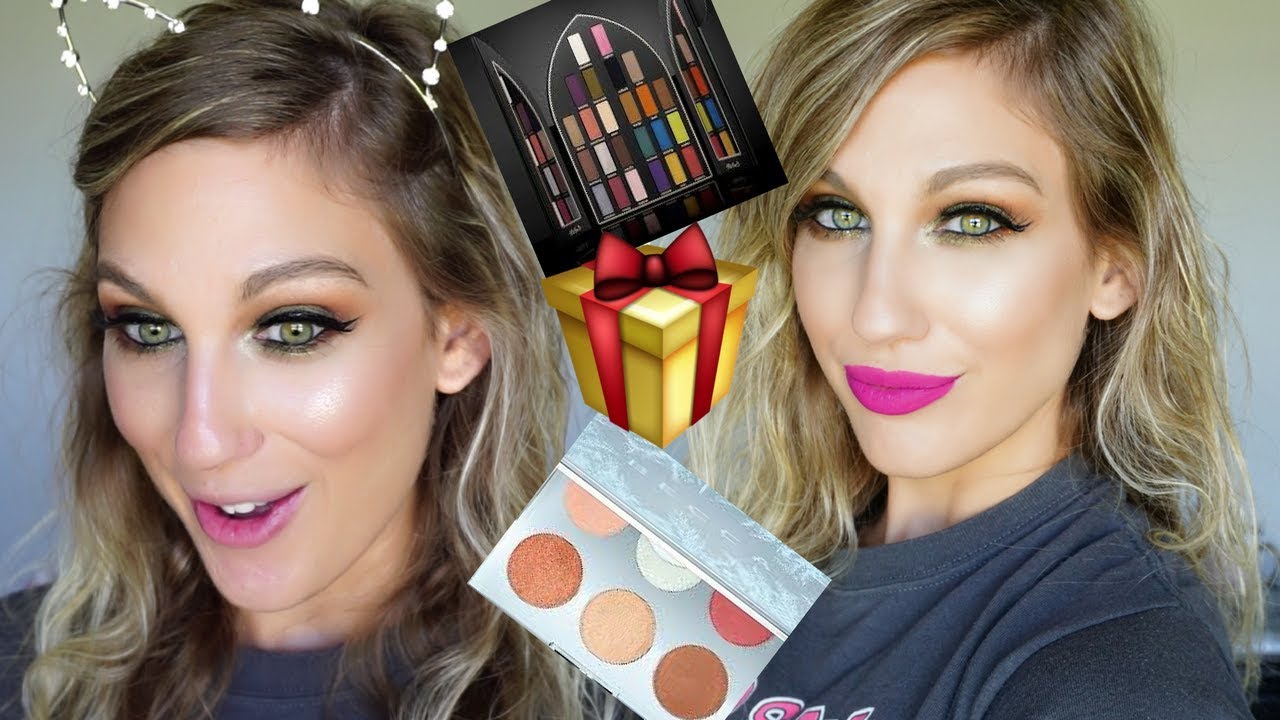 TRYING HOLIDAY MAKEUP │ KVD SAINT & SINNER, BECCA APRES SKI GLOW & MORE