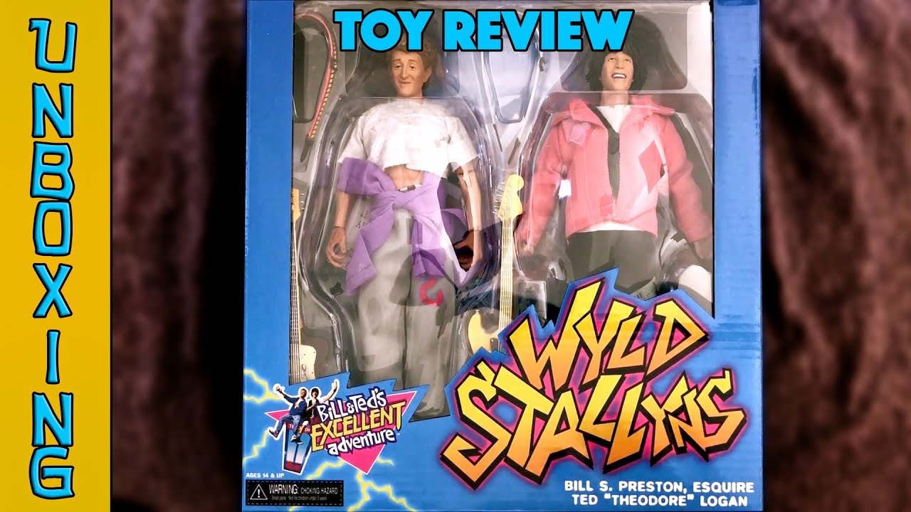 UNBOXING! NECA Bill and Ted 8 Inch Retro Cloth Action Figures - Wyld Stallions!