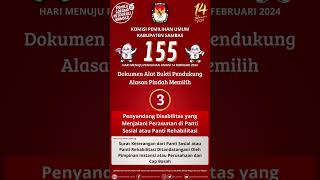 TEMAN PEMILIH, 155 HARI LAGI MENUJU PEMUNGUTAN SUARA PEMILU SERENTAK 2024 RABU 14 FEBRUARI 2024