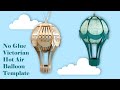 Hot air balloon ornament or lantern instructional