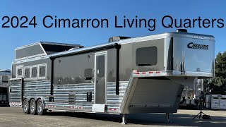 2024 Cimarron Norstar 4 Horse Living Quarters With Air Rise