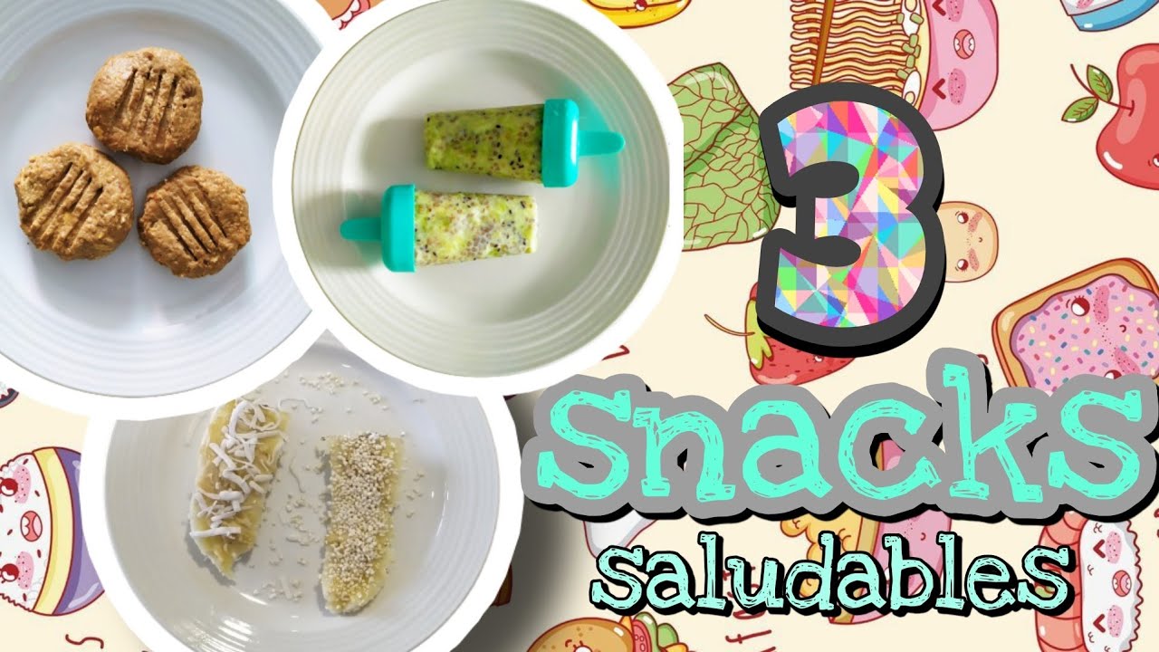 SNACKS SALUDABLES PARA BEBÉS 👶🏻 NIÑOS Y GRANDES 🍪🍧🍌 