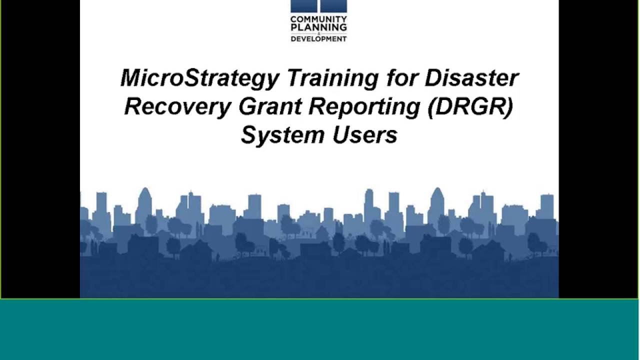 2016 Microstrategy Training for DRGR System Users Webinar - 9/22/16 ...
