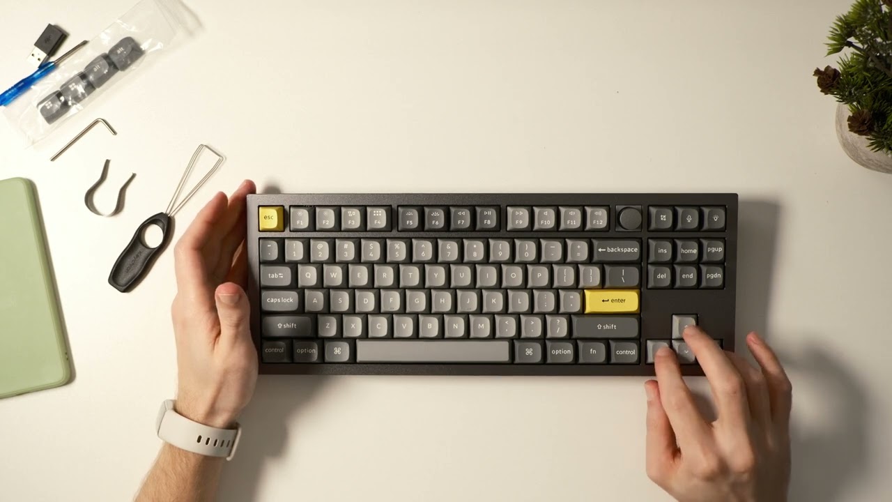 Keychron Q3 QMK Keyboard, Silver Grey A, Gateron G Pro Brown | Silent Unboxing | Unintentional ASMR