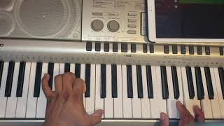 Video thumbnail of "Alabare alabare alabare a mi Señor tutorial piano.alabare a mi Señor tutorial piano facil."