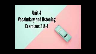 English Plus 1 WORKBOOK (page 38) Vocabulary and Listening (Exercise 3 & 4)