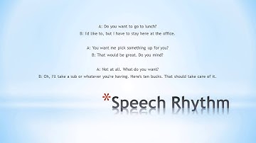Accent Reduction #3: Speech Rhythm (An Informal Conversation)