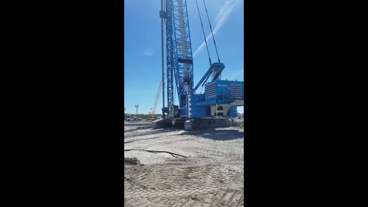 Malcolm auger cast piles