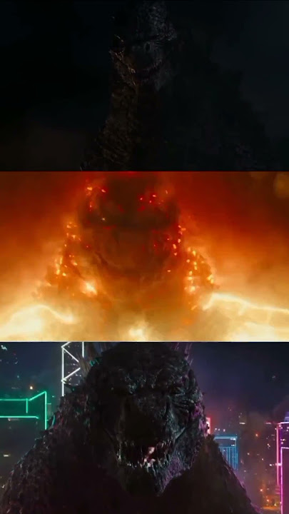 Godzilla 2014 vs 2019 vs 2021 Side by side Comparaison #monsterverse #godzilla #kong