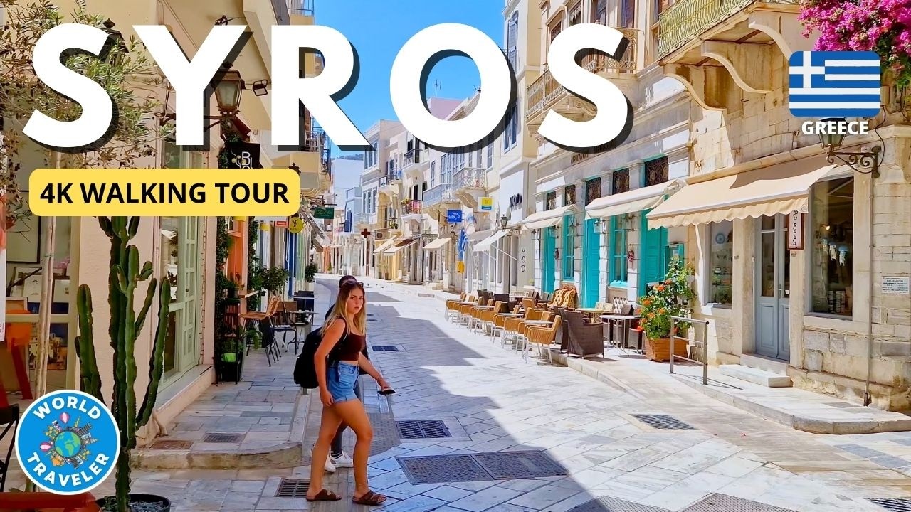 Syros, Greece: 4K Walking Tour: Exploring the Heart of the Cyclades 🇬🇷