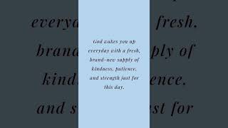 His mercies are new every morning because He is FAITHFUL!