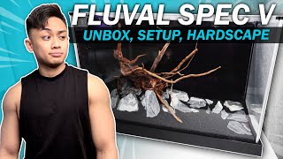 FLUVAL SPEC V 5 Gallon Aquarium | Unboxing and Setup
