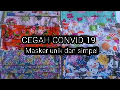 Tutorial masker kain dari sapu tangan YouTube