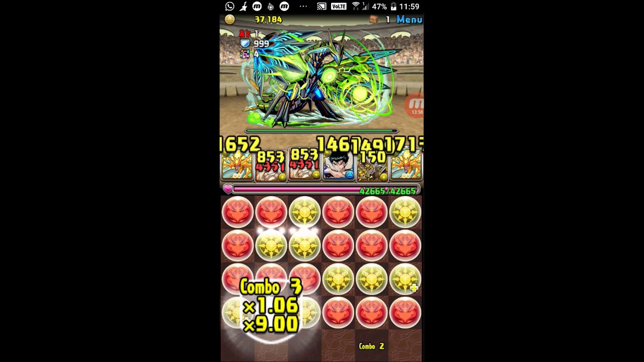 パズドラ 4月のクエスト 上級者向け チャレンジlv10 操作時間4秒固定 空無なるもの ヨグ ソトースpt Youtube