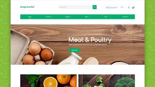 Food Store Responsive Shopify Theme by ZEMEZ Website Template - 62200