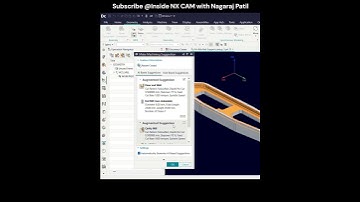 NXCAM AI-Make machining suggestion #supportme  #NXX2512 #ai #nx #nxtutorial #siemensnx  #trending