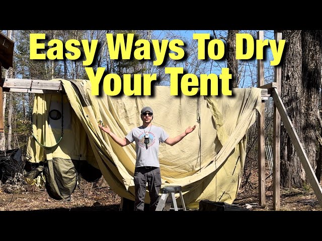 Easy Ways to Dry Your Tent - YouTube