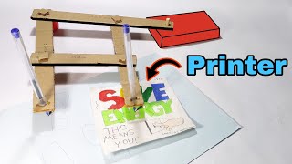 How to Make a Printer From Cardboard at home || Printer || Creatorboy || Inventious