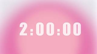 2-Hour Focus Timer 🌸 | Silent Study Timer • Soft Alarm Only | Pink Aura for Calm Focus screenshot 4
