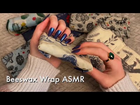 Tapping, Scratching, And Unwrapping! ASMR With Beeswax Wrapped Items, No Talking ᵕ̈