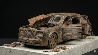 Destroyed Vehicle Model Build | Extreme Weathering, Rust & Fire Damage