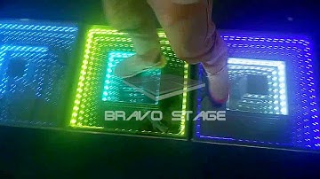 3d L.E.D Illusion Infinity Mirror led dance floor interactive dance party