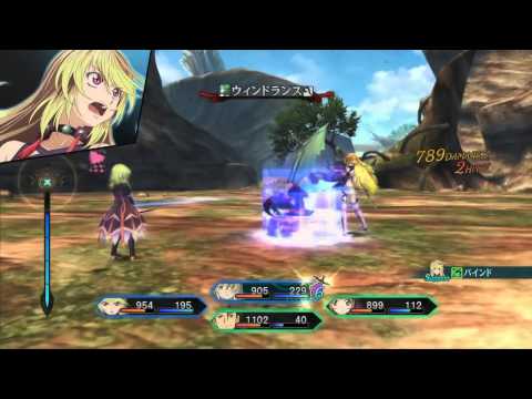 PS3「テイルズ オブ エクシリア」戦闘動画 キャラ特性（エリーゼ）  720p