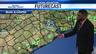 Temporary break from showers, more hot weather on Sunday