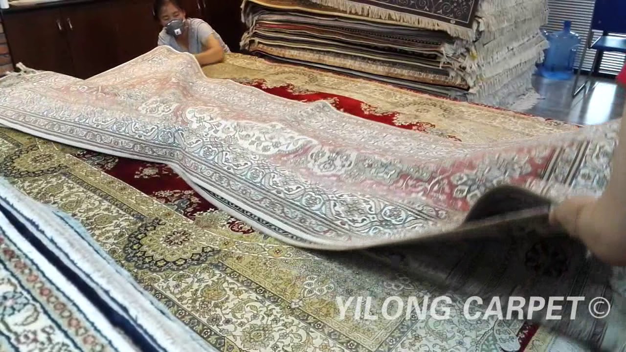 Cashmere Silk Carpet Hand Knotted French Chinese Aubusson Rugs