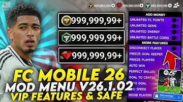 FC MOBILE MOD MENU V26.1.02 💥 Unlimited Money+Fc Points | Fc Mobile 26 Mod Menu | Fc Mobile Mod Apk