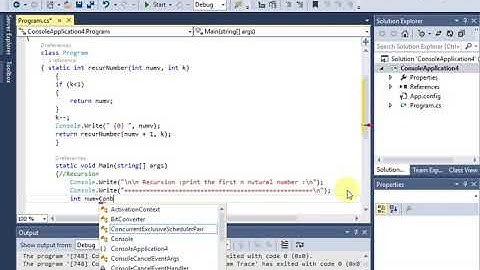 C#  first n number using Recursion function