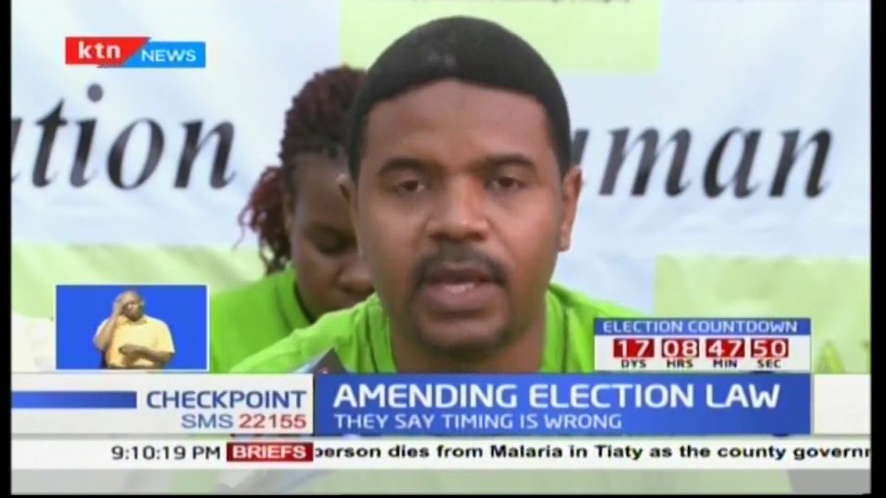 Civil Society : Electoral amendments laws coming at a wrong time