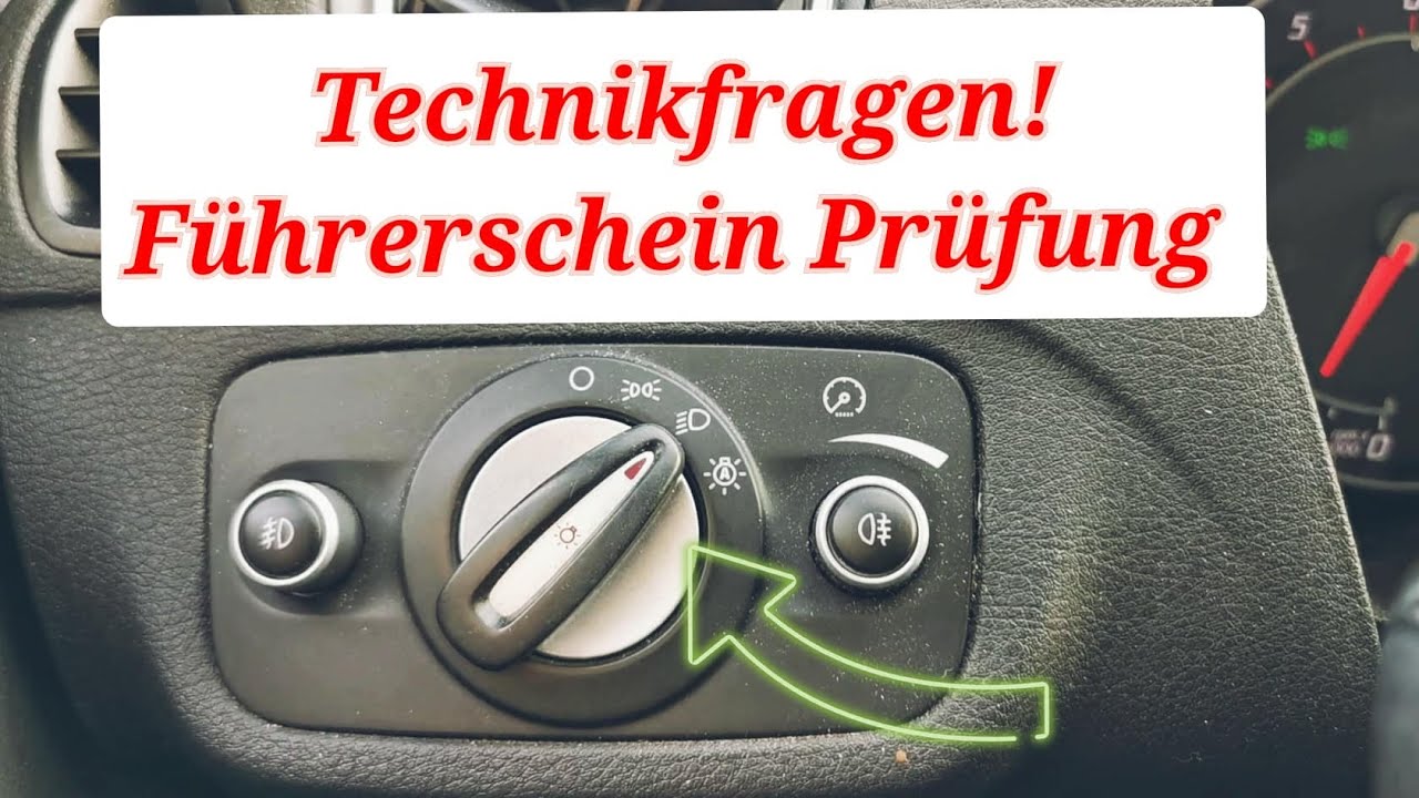 Fragen Bei Der Praktischen Führerscheinprüfung Führerschein-Prüfung-Technikfragen - YouTube