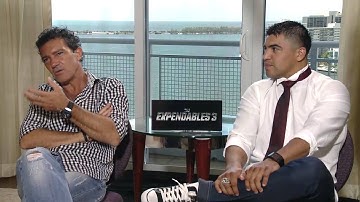 Antonio Banderas and Victor Ortiz talk Expendables 3