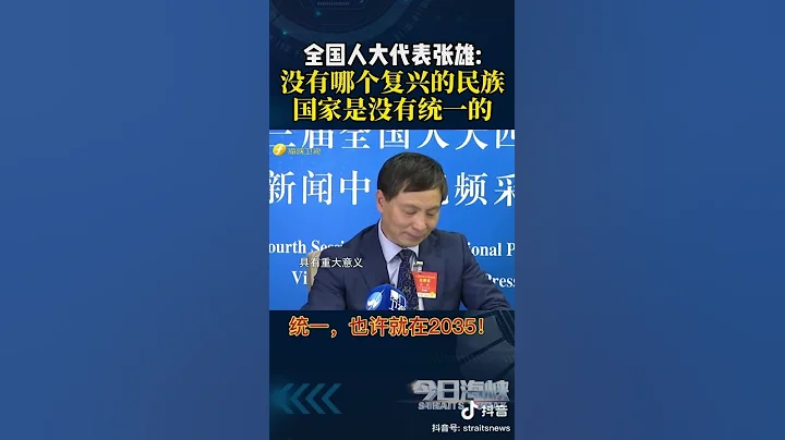 全國人大代表張雄: 2035，民族復興，國家統一！ - 天天要聞