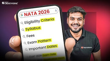 All About NATA 2026 🔎| Eligibility, Syllabus, Exam Pattern, Fees, Dates, Prep Tips & Question Types🎯