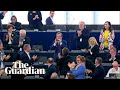 Slovenian MEP plays EU anthem on harmonica in parliament