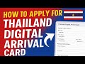 How to Apply Thailand Digital Arrival Card Online, #THAILAND # TRAVEL #travel #thailand #thaifood