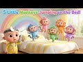 Five Little Monkeys Jumping - Nursery Rhymes | Fun Kids Songs