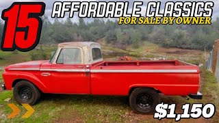 15 Stunning Classic Cars for Sale by Owner – Budget Friendly Finds!